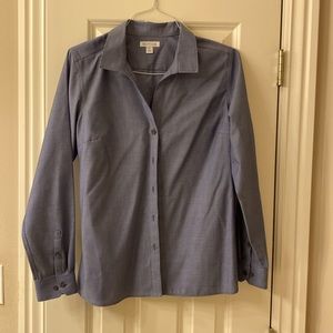 Women’s Red House Non-Iron , blue dress blouse, large